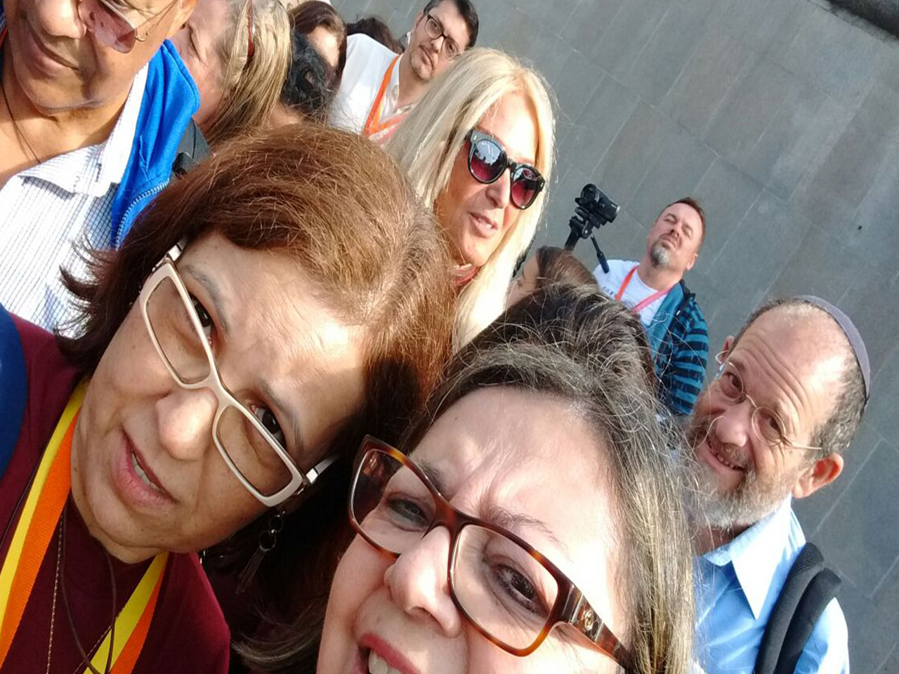 Peregrinos em Moscou: tirando uma 'selfie' com Vassula