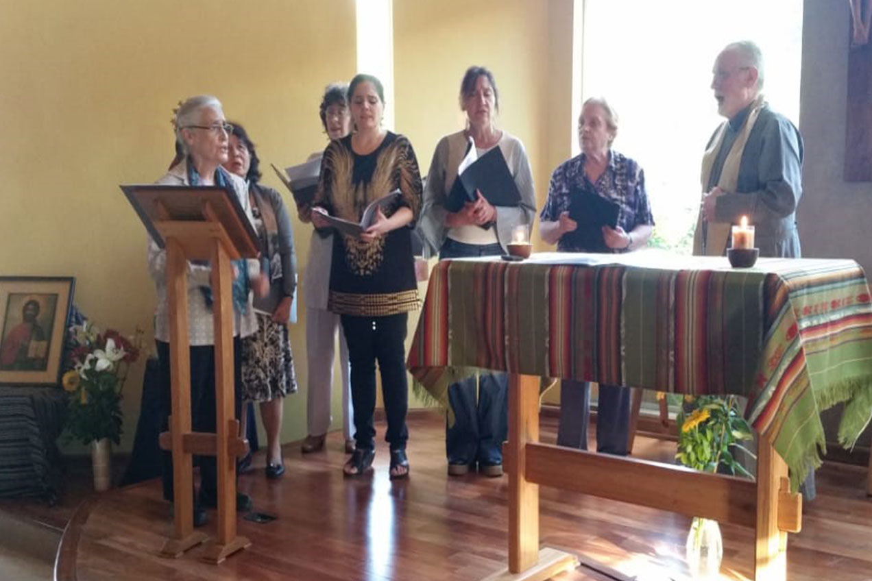 X Retiro Latino-Americano - Argentina: Padre Henrique, Ortodoxo, e coral de sua Paróquia, em Buenos Aires