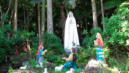 Encontro Anual da Comissão Organizadora em Florianópolis - SC, de 13 a 16/02/2020 : 13-02-2020 - oração do terço aos pés de Nossa Senhora de Fátima