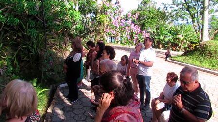 Encontro Anual da Comissão Organizadora em Florianópolis - SC, de 13 a 16/02/2020 : 13-02-2020 - oração do terço aos pés de Nossa Senhora de Fátima