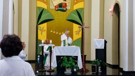 Encontro Anual da Comissão Organizadora em Florianópolis - SC, de 13 a 16/02/2020 : 13-02-2020 - missa de abertura com Frei Olivar e diácono Mário