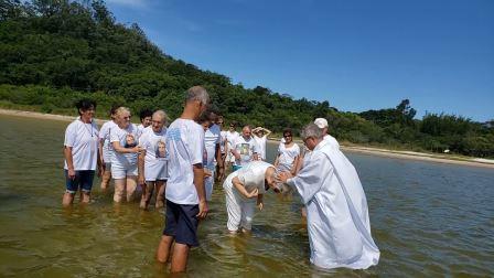 Encontro Anual da Comissão Organizadora em Florianópolis - SC, de 13 a 16/02/2020 : 15-02-2020 - renovação das promessas de batismo