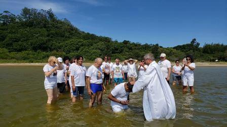 Encontro Anual da Comissão Organizadora em Florianópolis - SC, de 13 a 16/02/2020 : 15-02-2020 - renovação das promessas de batismo