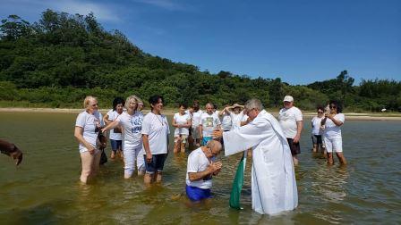 Encontro Anual da Comissão Organizadora em Florianópolis - SC, de 13 a 16/02/2020 : 15-02-2020 - renovação das promessas de batismo