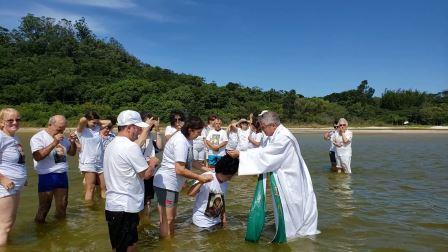 Encontro Anual da Comissão Organizadora em Florianópolis - SC, de 13 a 16/02/2020 : 15-02-2020 - renovação das promessas de batismo