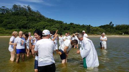 Encontro Anual da Comissão Organizadora em Florianópolis - SC, de 13 a 16/02/2020 : 15-02-2020 - renovação das promessas de batismo