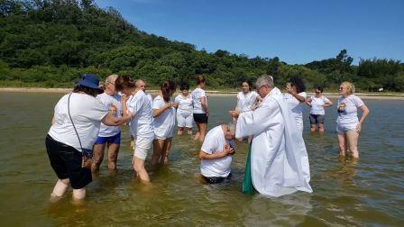 Encontro Anual da Comissão Organizadora em Florianópolis - SC, de 13 a 16/02/2020 : 15-02-2020 - renovação das promessas de batismo