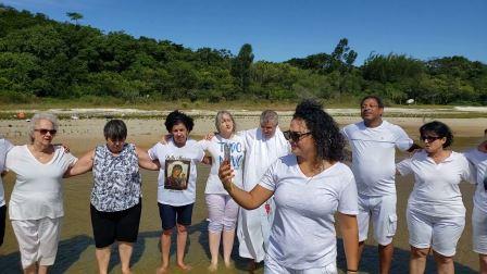 Encontro Anual da Comissão Organizadora em Florianópolis - SC, de 13 a 16/02/2020 : 15-02-2020 - renovação das promessas de batismo