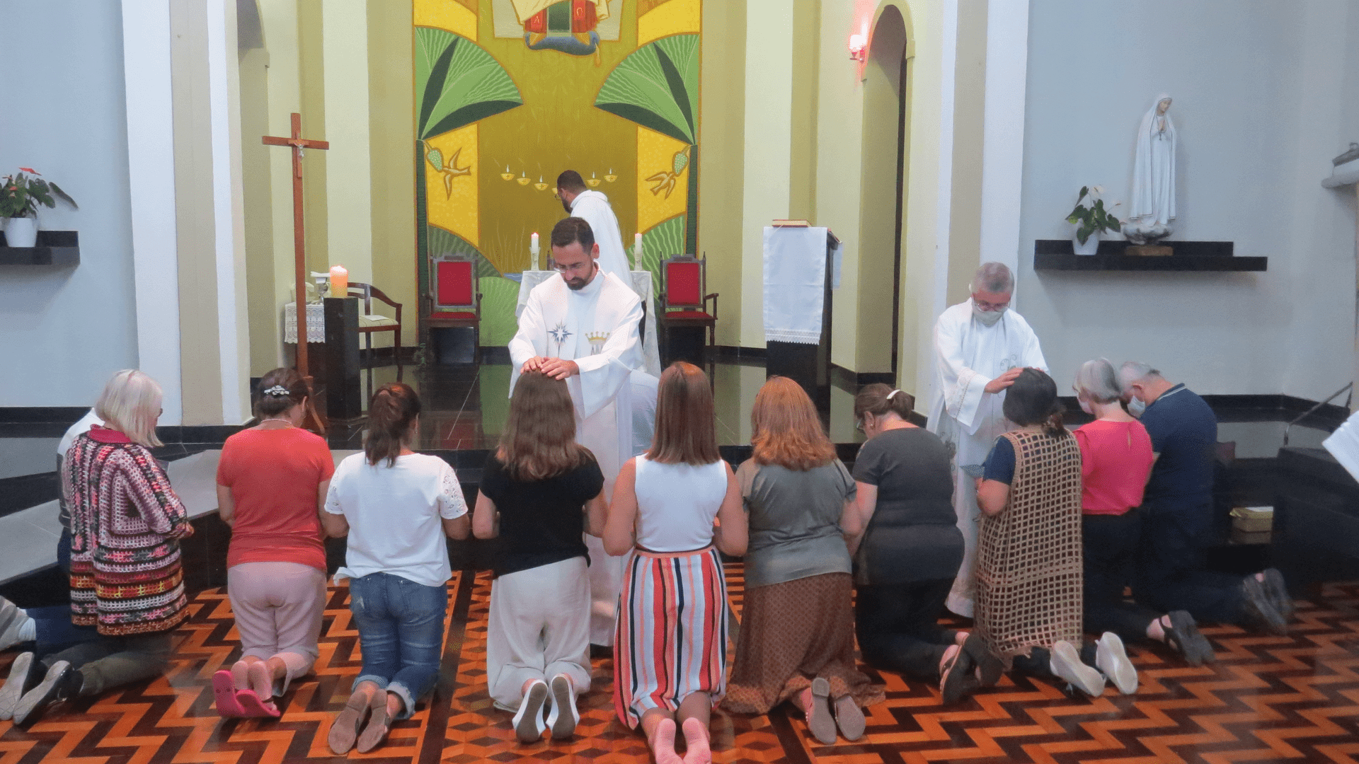 14 Retiro Nacional - Florianópolis - SC : Apresentação e imposição de mãos nos membros da nova Comissão Organizadora.