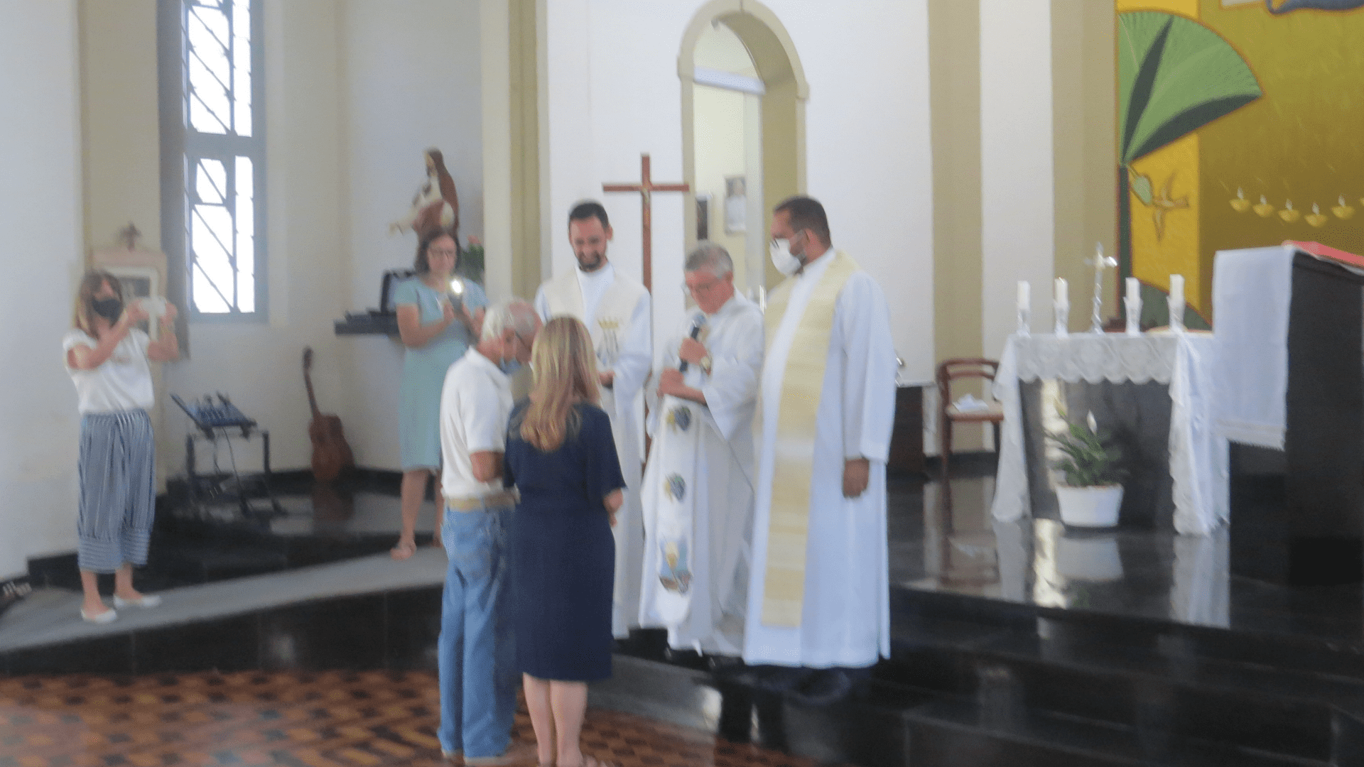 14 Retiro Nacional - Florianópolis - SC : Missa de encerramento e envio - comemoração dos 35 de casamento de Cristina e Omar.