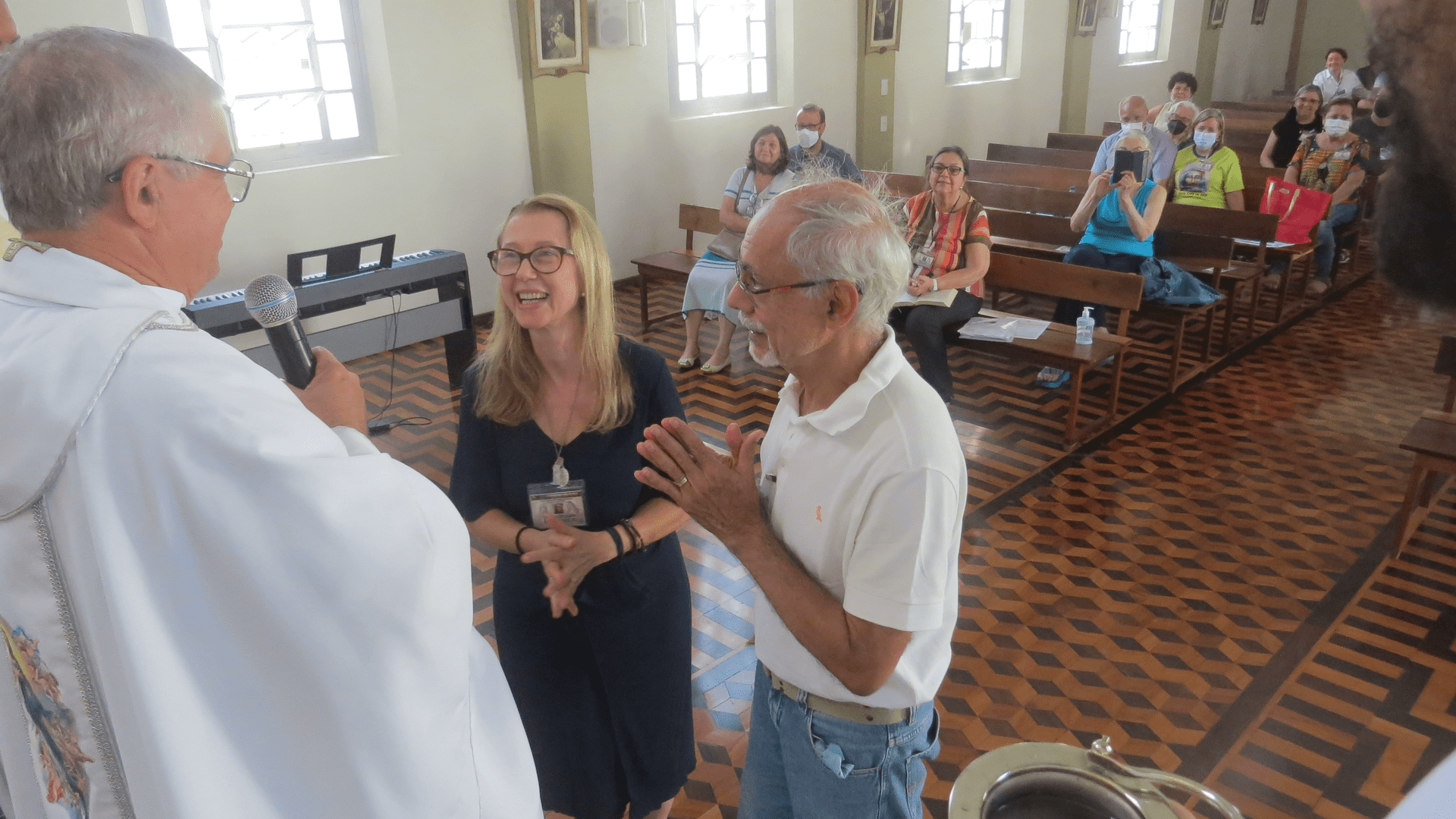 14 Retiro Nacional - Florianópolis - SC : Missa de encerramento e envio - comemoração dos 35 de casamento de Cristina e Omar.