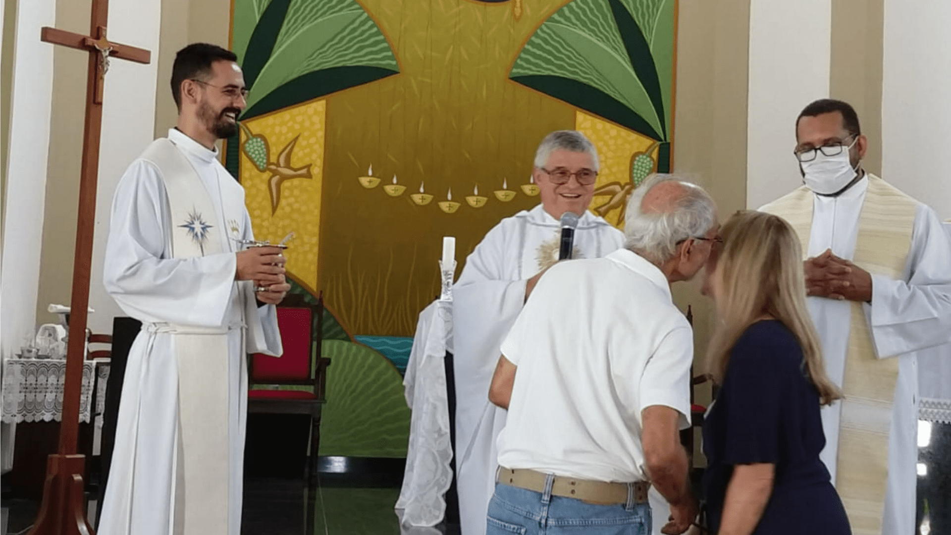 14 Retiro Nacional - Florianópolis - SC : Missa de encerramento e envio - comemoração dos 35 de casamento de Cristina e Omar.