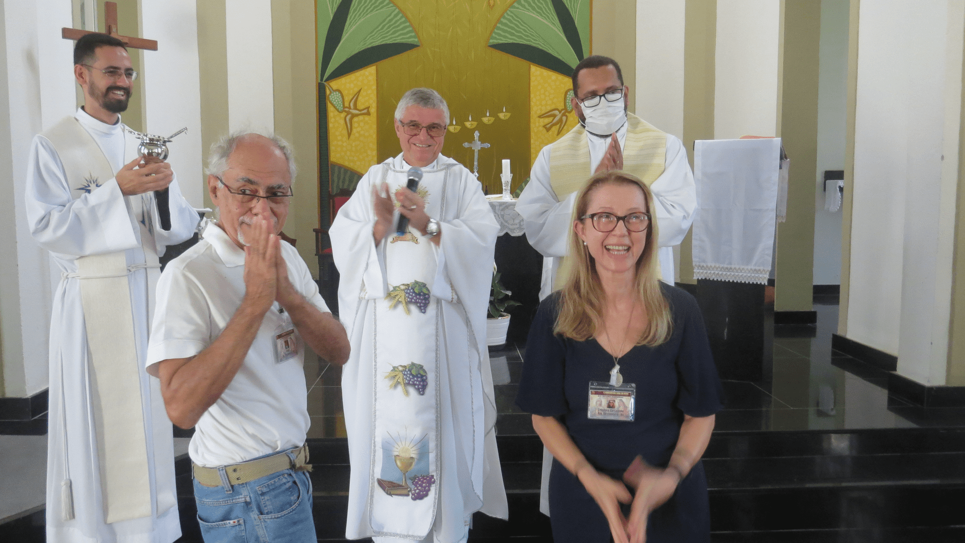 14 Retiro Nacional - Florianópolis - SC : Missa de encerramento e envio - comemoração dos 35 de casamento de Cristina e Omar.