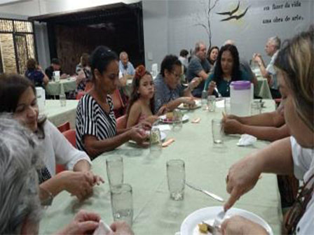 Retiro do Abraço - Brasília: Primeiro dia - Jantar