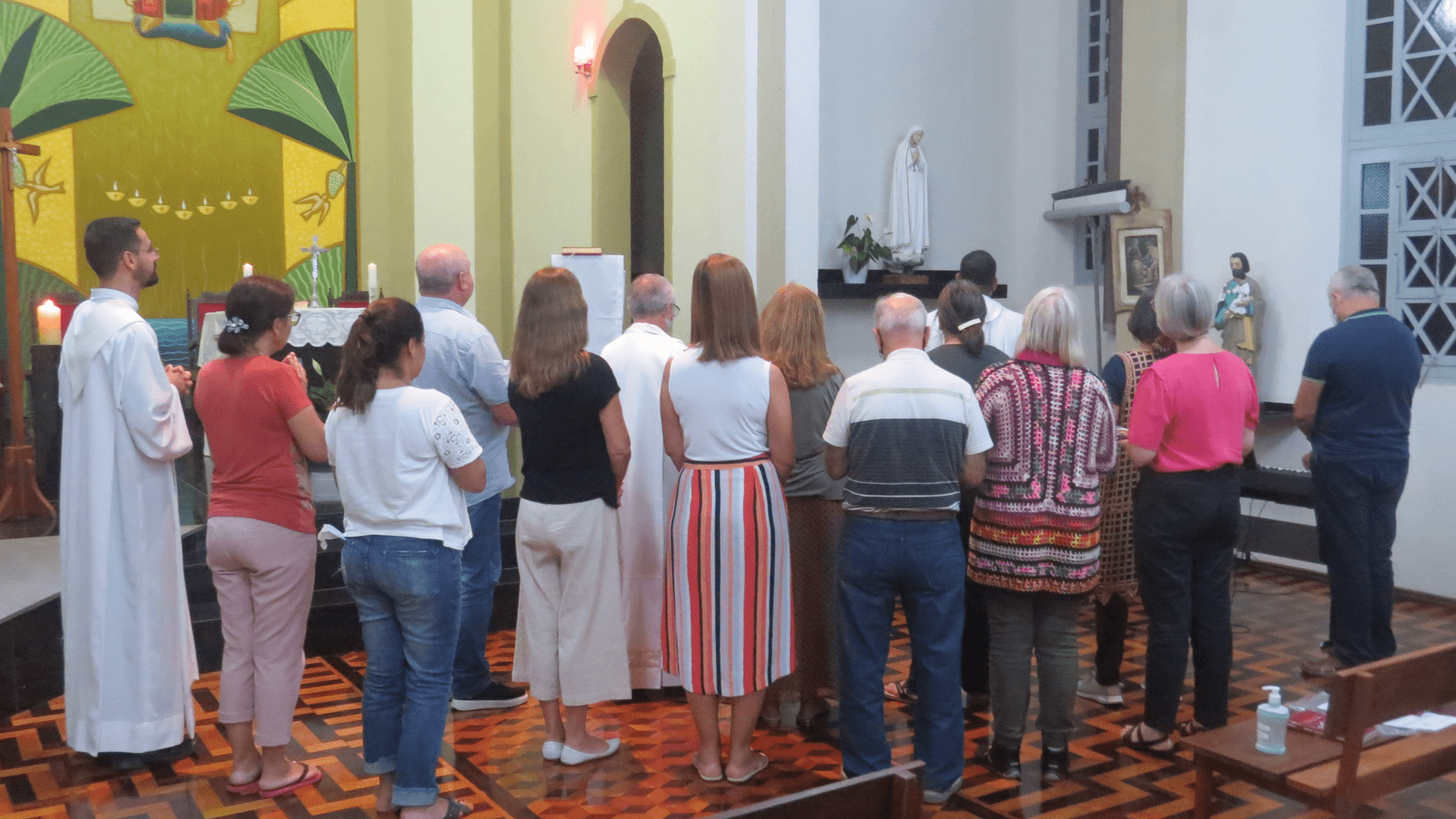14 Retiro Nacional - Florianópolis - SC : Consagração dos novos membros da Comissão Orgazizadora aos Dois Sagrados Corações.