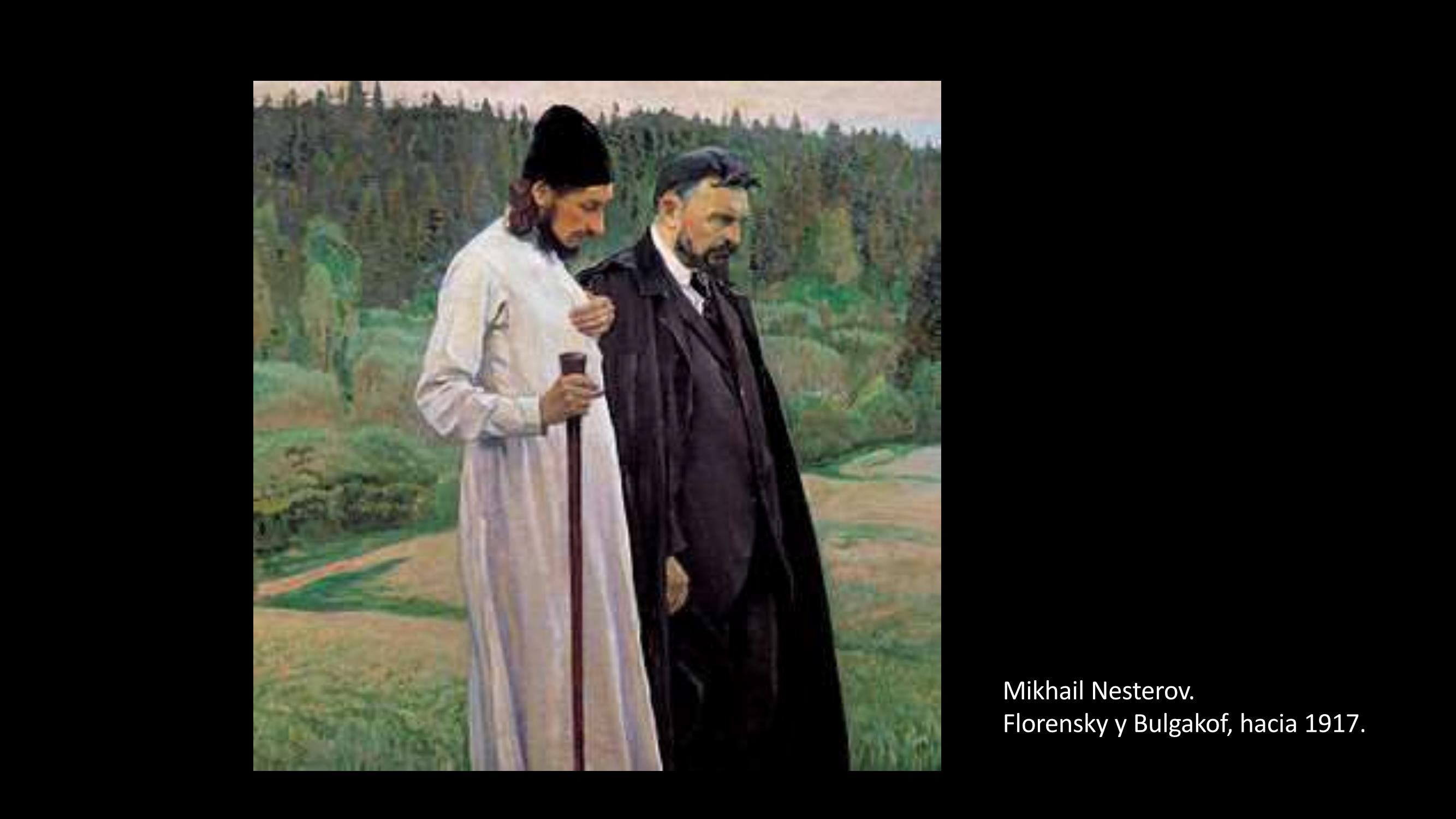 [17] Mikhail Nesterov, Florensky y Bulgakof