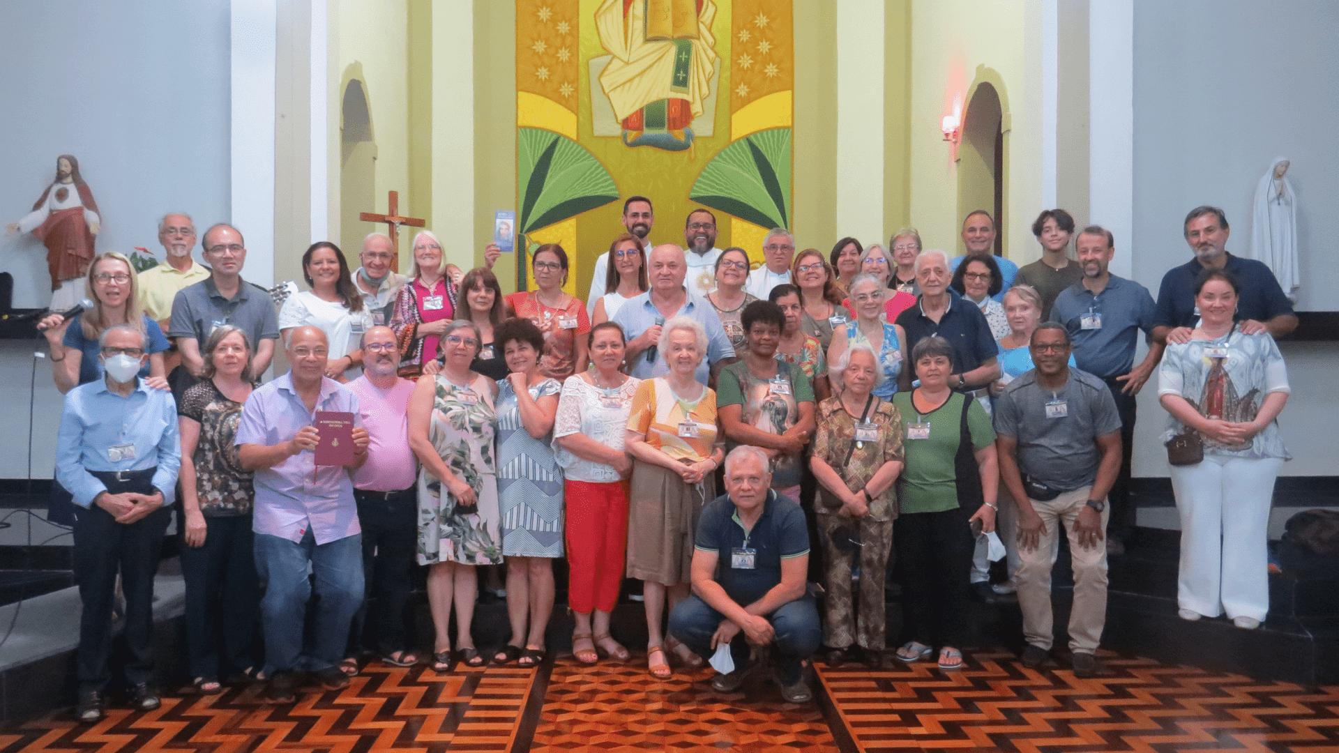 Sábado: Participantes do Retiro.